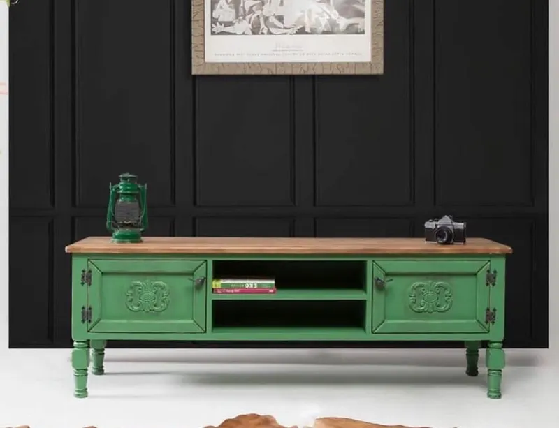 Comodă TV Ada TV, Diverse culori, 150x50x40 cm - Verde deschis