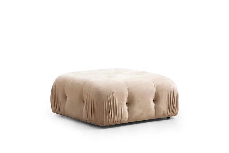 Taburet Bubble Pouffe, Diverse culori, 95x65x45 cm - Crem