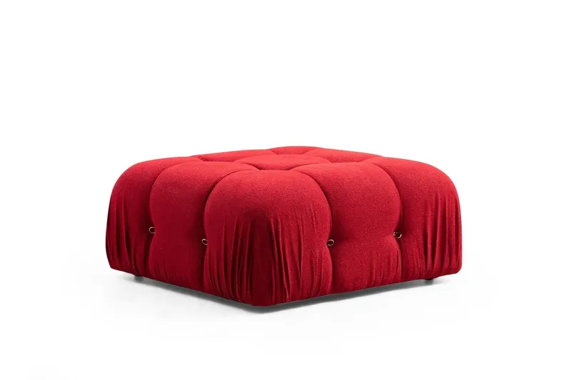 Taburet Bubble Pouffe, Diverse culori, 95x65x45 cm - Roșu
