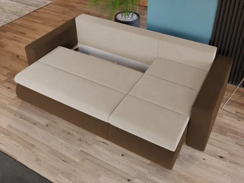Coltar Extensibil Rita Crem / Maro — imaginea 3