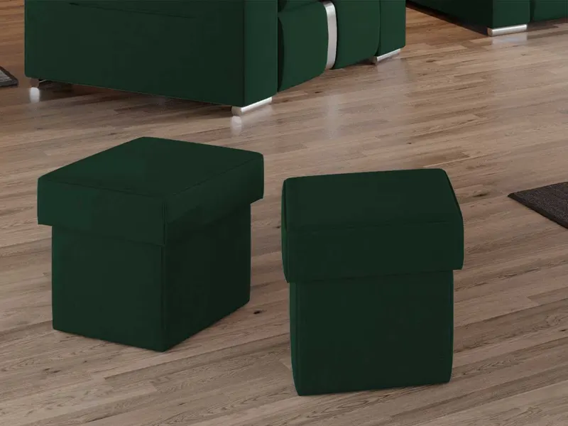 Taburet Patrat Verde — imaginea 3