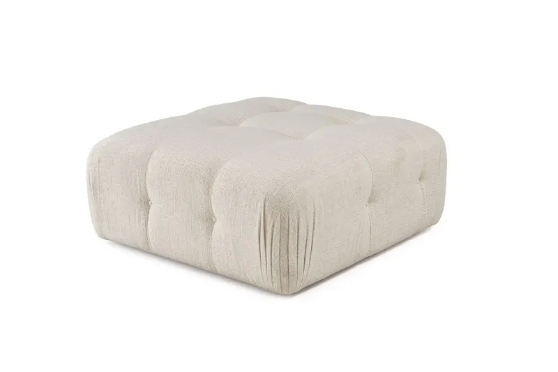 Taburet Doblo Pouffe, Diverse culori - Crem