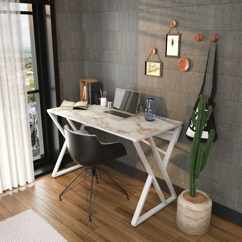 Birou Gyza, Diverse culori, 120x60x75 cm - Alb