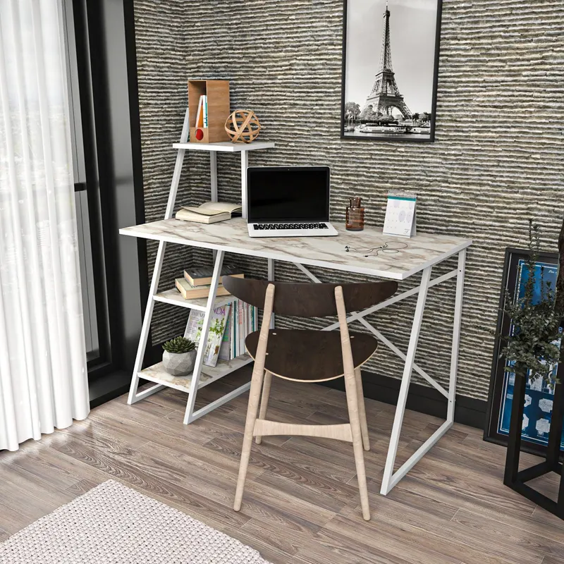 Birou Admira, Diverse culori, 120x60x120 cm - Alb