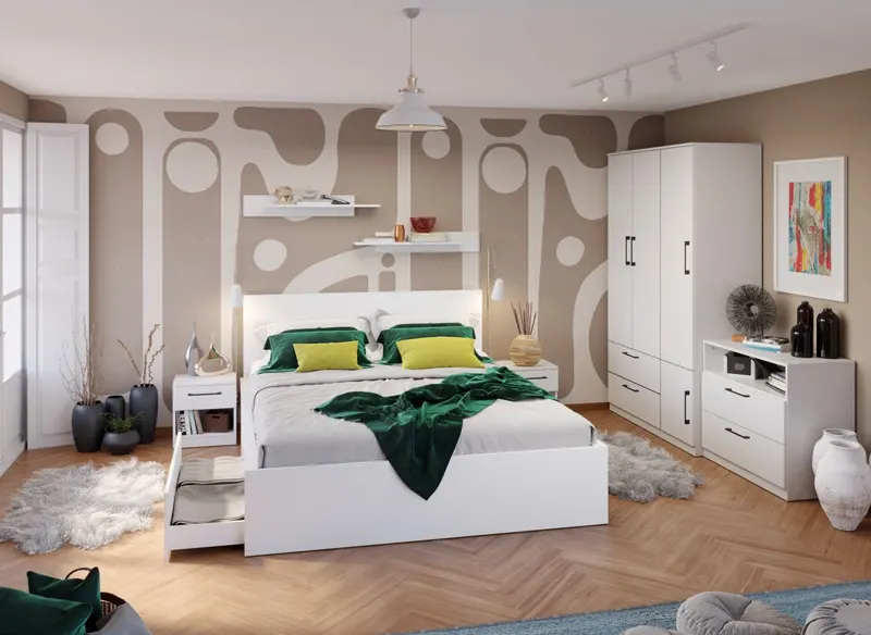 Set Mobila Dormitor Snow C09 — imaginea 2