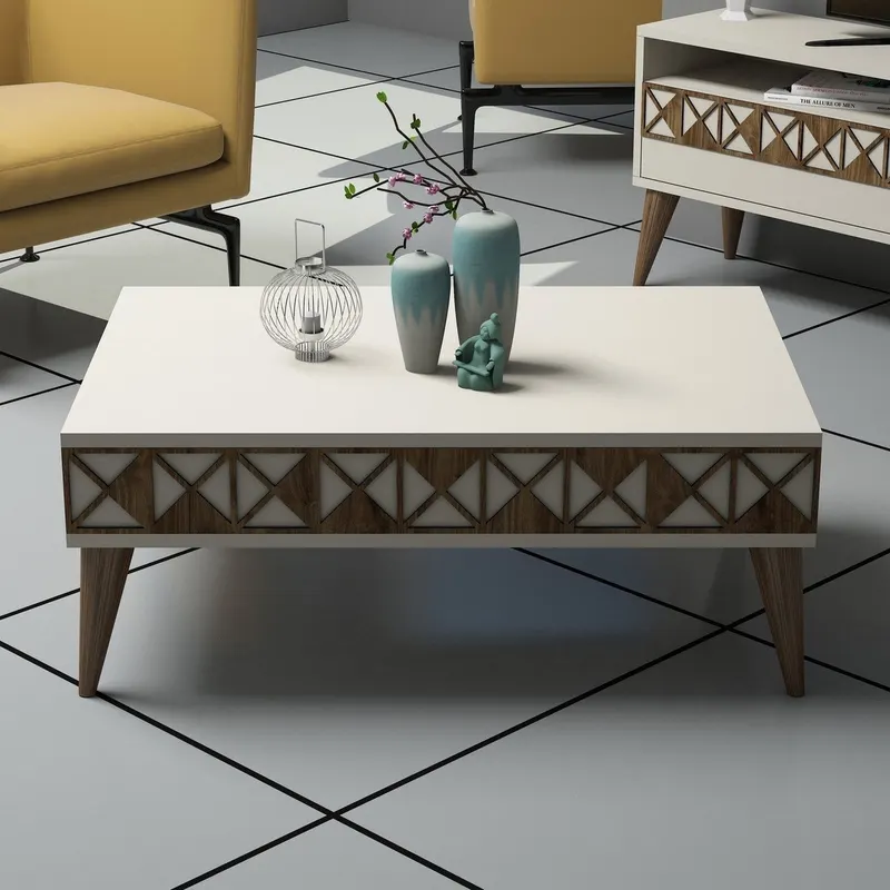 Set mobilă pentru sufragerie Line, Diverse culori, 150x30x50 cm - Crem