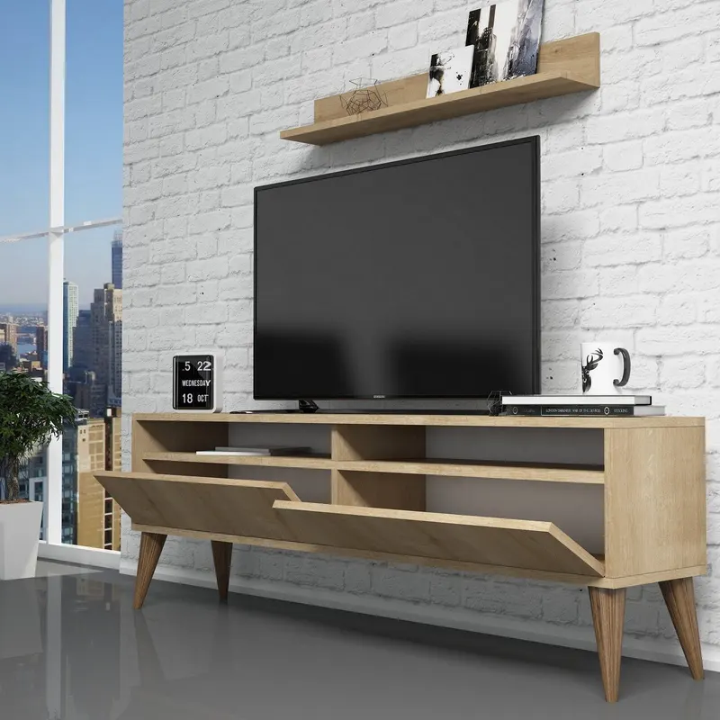 Set mobilă pentru sufragerie Best, Diverse culori, 150x30x50 cm - Stejar
