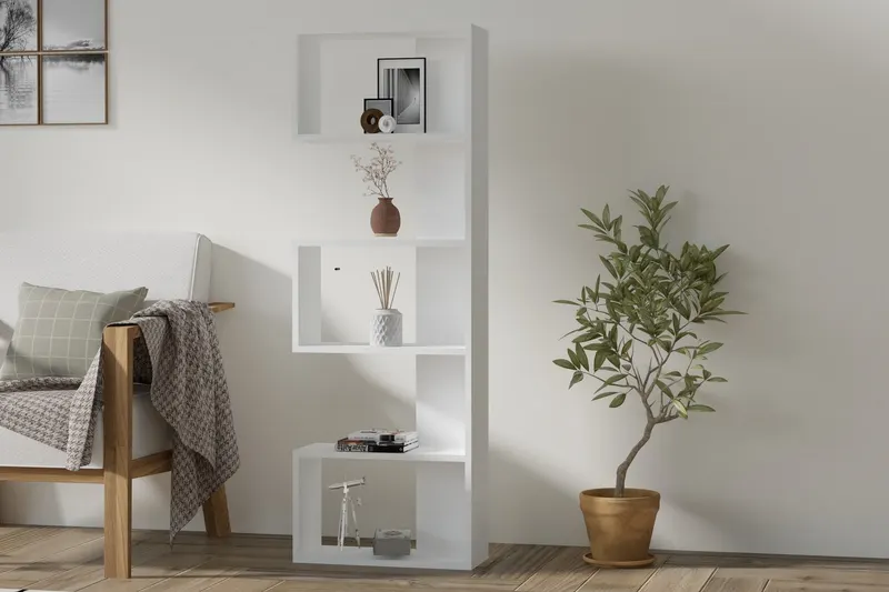 Bibliotecă Nebu, Diverse culori - Alb