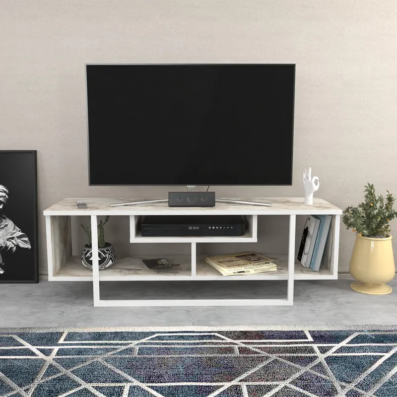 Comodă TV Asal 120 - Ephesus, Diverse culori, 120x35x40 cm - Alb