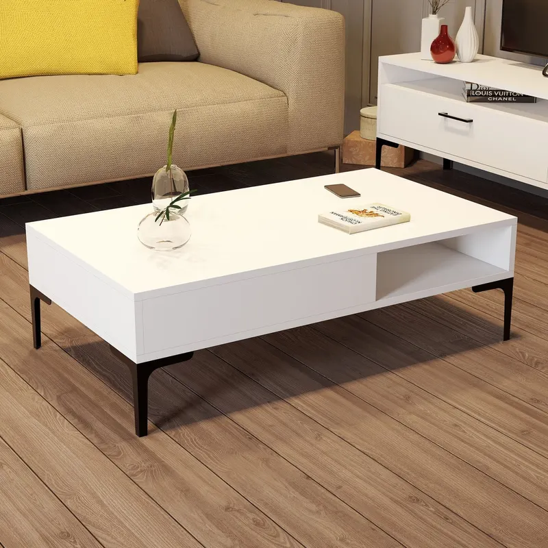 Set mobilă pentru sufragerie Istanbul, Diverse culori, 180x35x47 cm - Alb