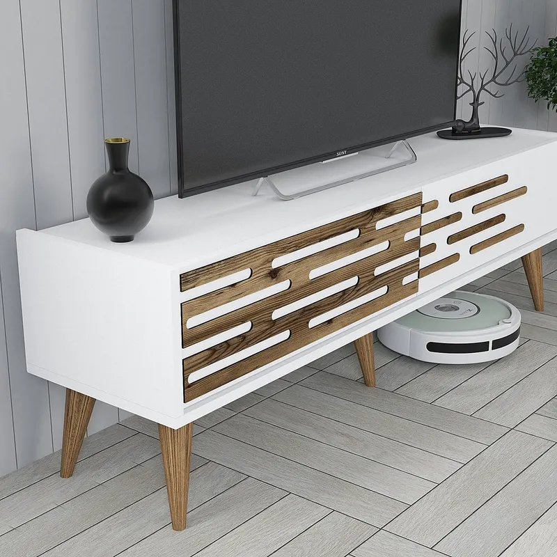Comodă TV Valensiya 140, Diverse culori, 140x45x35 cm - Alb