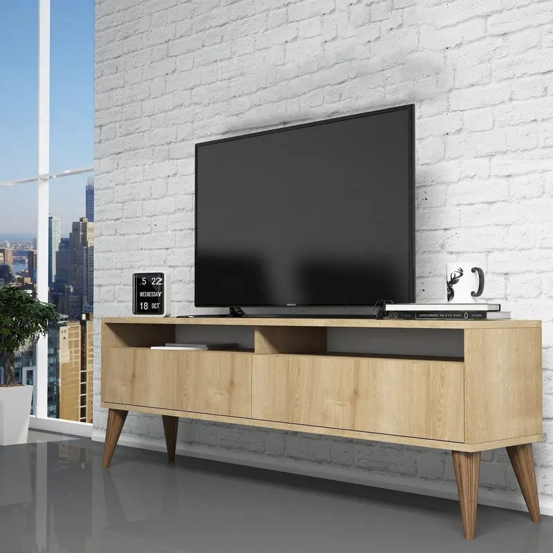 Comodă TV Best 2, Diverse culori, 150x50x30 cm - Stejar
