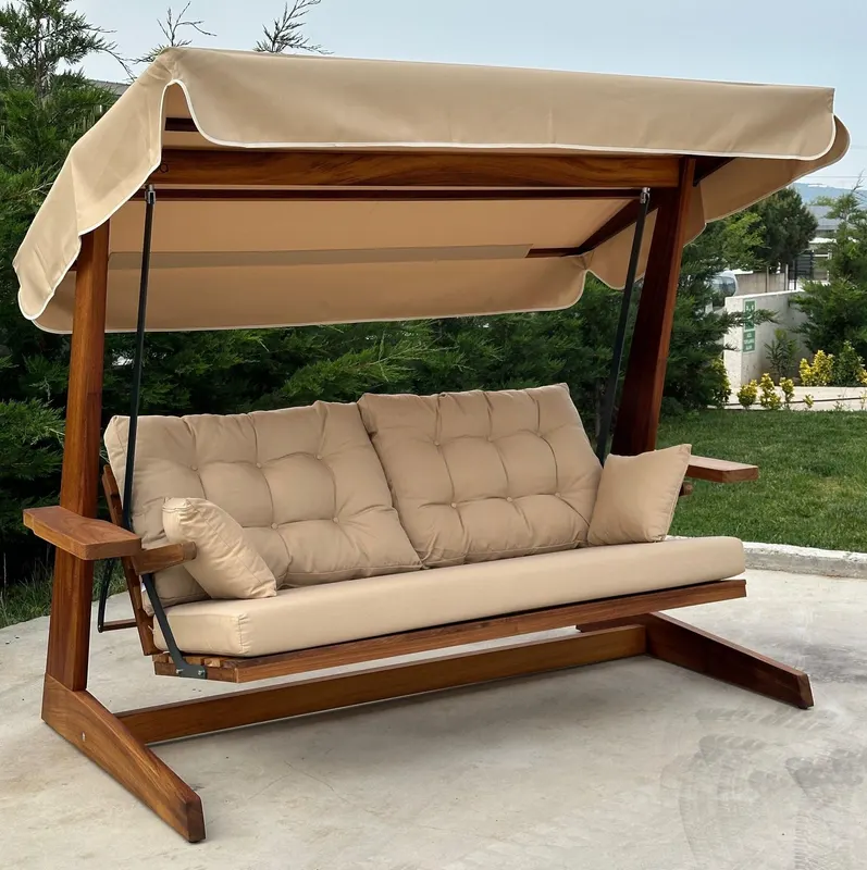 Balansoar de grădină Sia 2400, Diverse culori, 175x60x195 cm - Camel