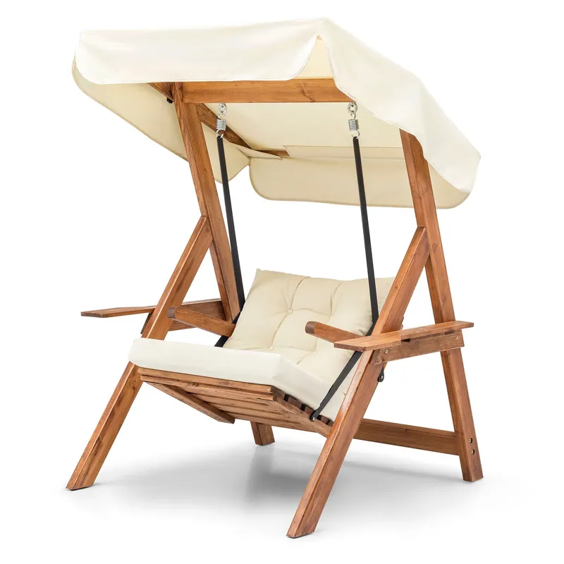 Balansoar de grădină Galata Swing S1, Diverse culori, 75x58x195 cm - Crem