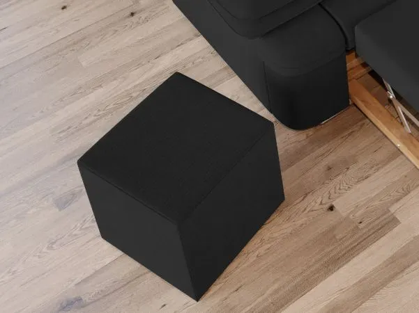 Taburet Cub Gri Antracit — imaginea 3