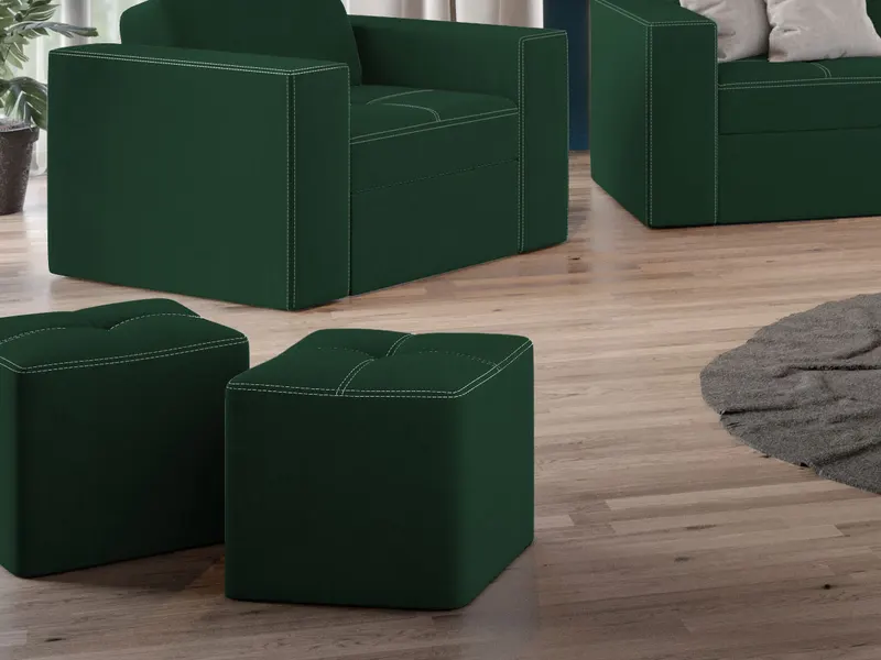Taburet Cross Verde — imaginea 2