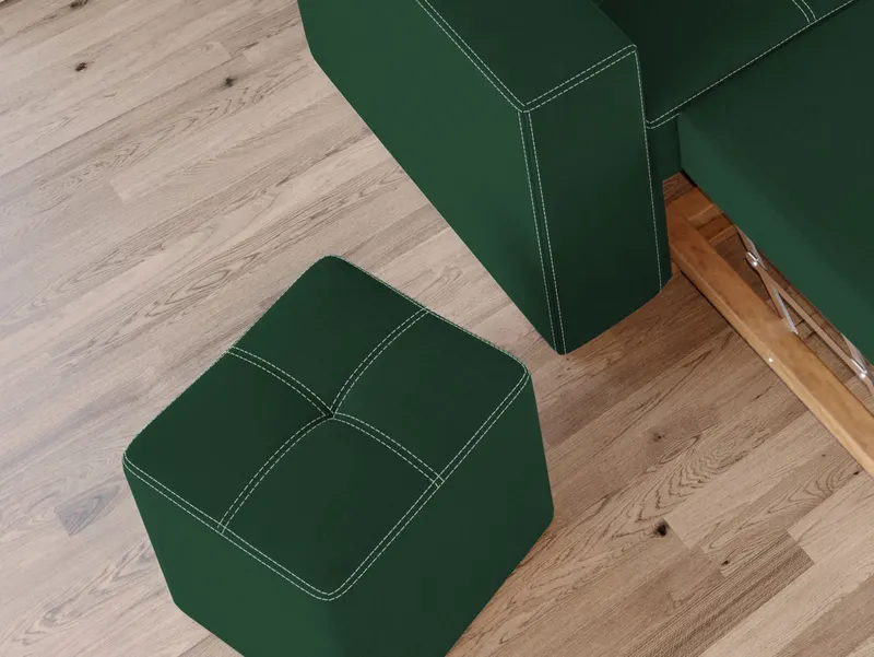 Taburet Cross Verde — imaginea 3