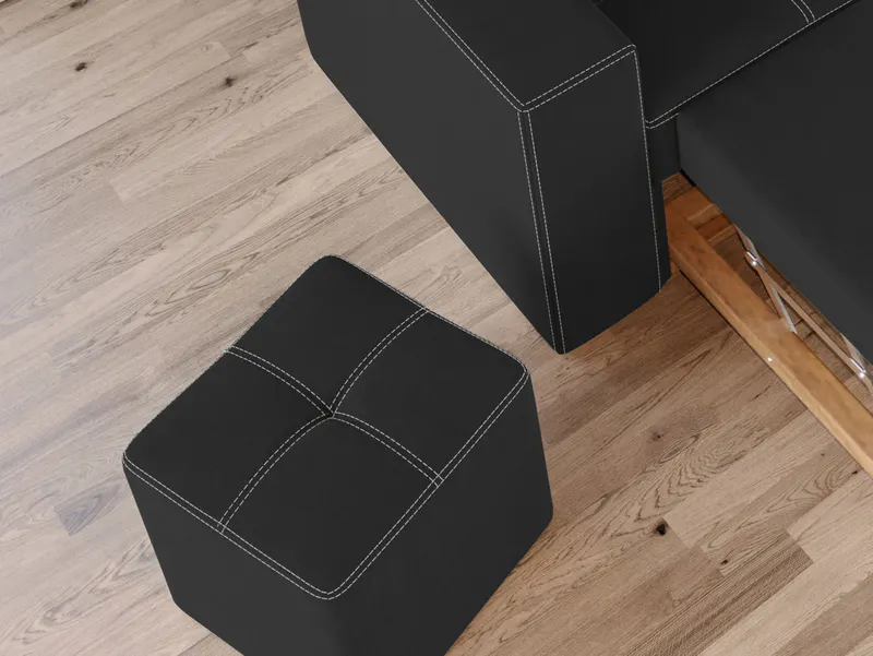Taburet Cross Gri Antracit — imaginea 3