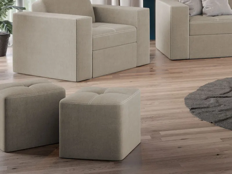 Taburet Cross Crem — imaginea 2