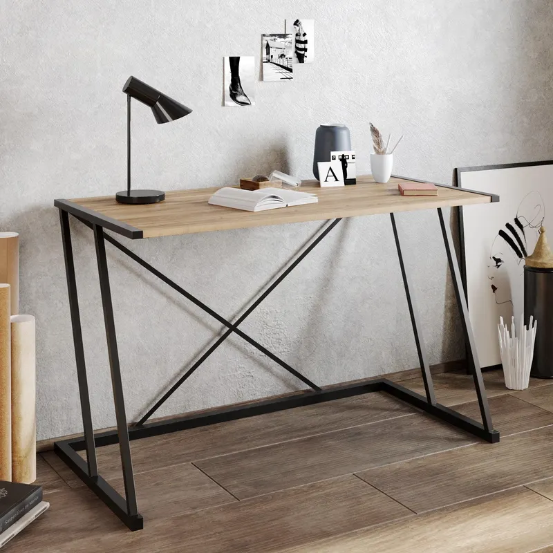 Birou Anemon, Diverse culori, Diverse dimensiuni - Nuc - Negru / 120x60x75 cm