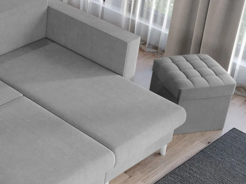 Taburet Carlos 1L Gri Deschis — imaginea 3