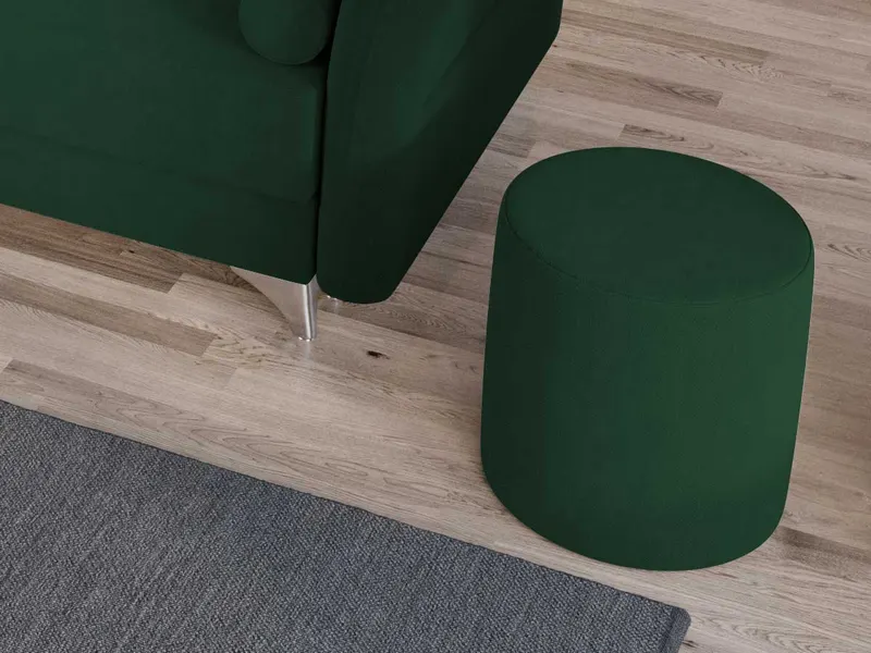 Taburet Smart Tapitat Verde — imaginea 2