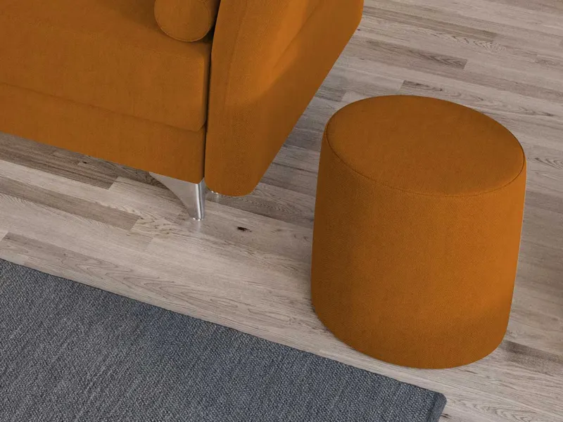 Taburet Smart Tapitat Portocaliu — imaginea 2