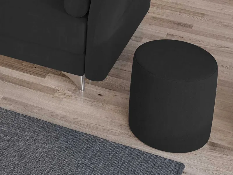 Taburet Smart Tapitat Gri Antracit — imaginea 2