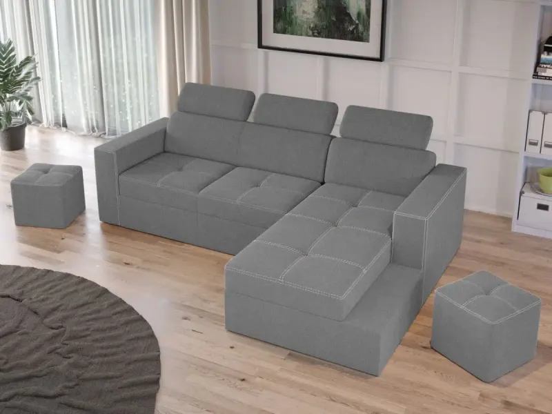 Coltar Extensibil Paloma Gri Deschis — imaginea 2