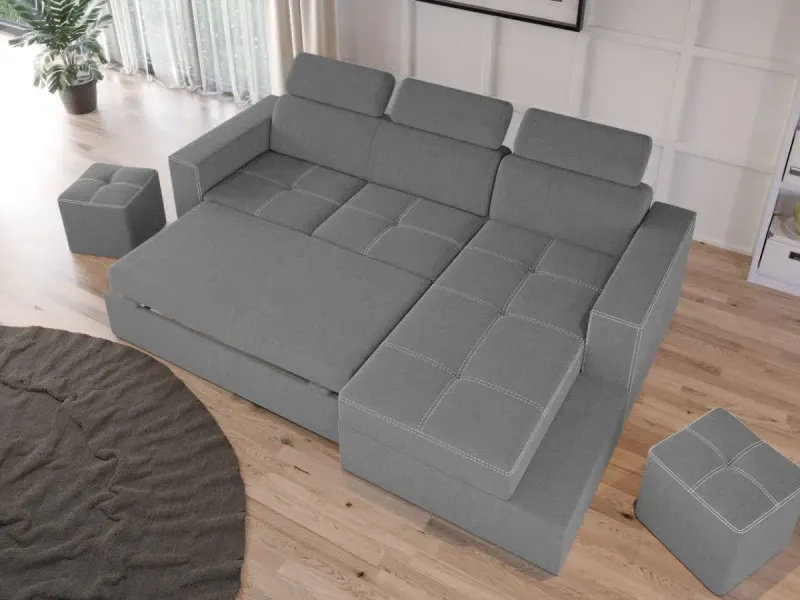 Coltar Extensibil Paloma Gri Deschis — imaginea 3