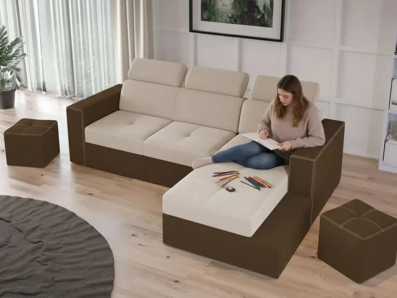 Coltar Extensibil Paloma Crem / Maro