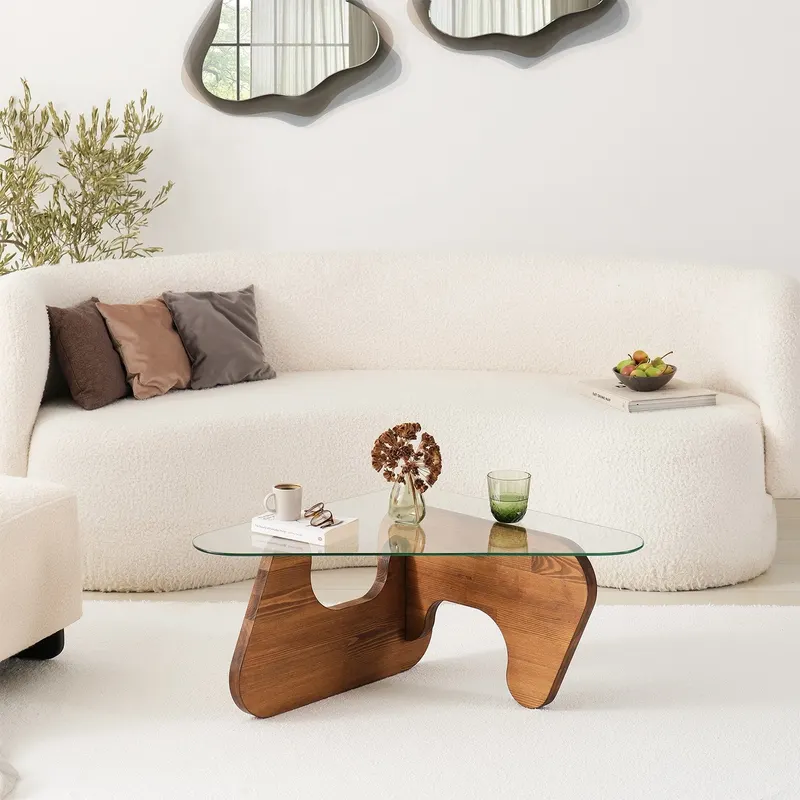 Măsuță de cafea Freya, Diverse culori, Diverse configurații, Diverse dimensiuni - Castaniu / Standard / 86x66x36 cm