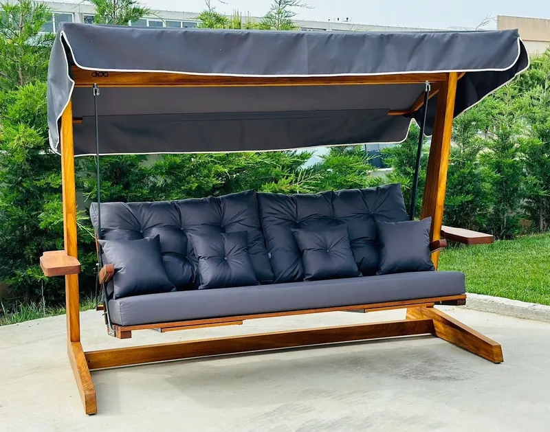 Balansoar de grădină Luna Deluxe 2600, Diverse culori, Diverse dimensiuni - Antracit / 201x70x195 cm