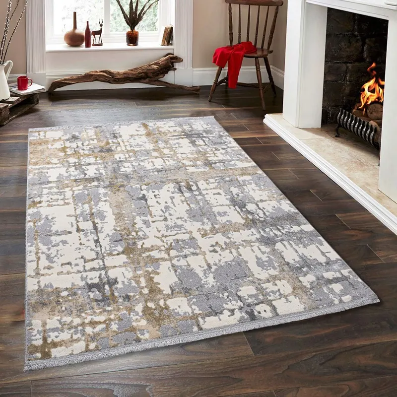 Covor Notta 1100, Gri - Bej - Crem, Diverse dimensiuni - 160x230x1 cm