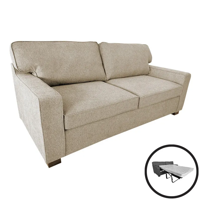 Canapea extensibilă 2 locuri Polaris, Diverse culori, 181x91x83 cm - Crem