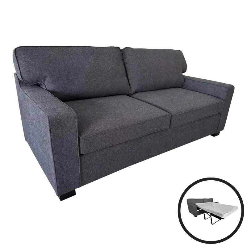 Canapea extensibilă 2 locuri Polaris, Diverse culori, 181x91x83 cm - Gri închis