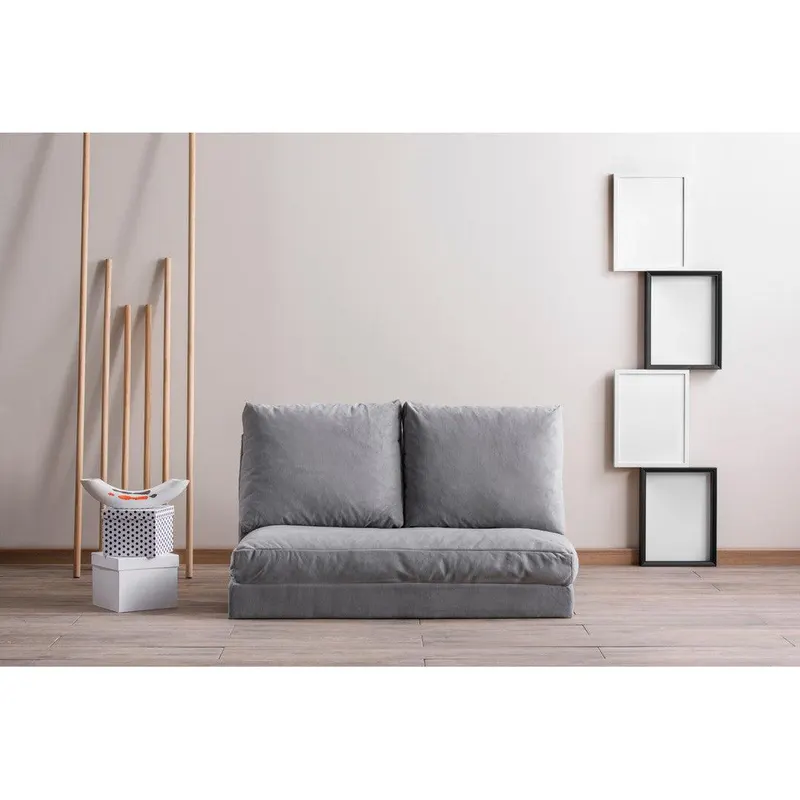 Canapea extensibilă 2 locuri Matilda, Diverse culori, 120x68x26 cm - Gri închis