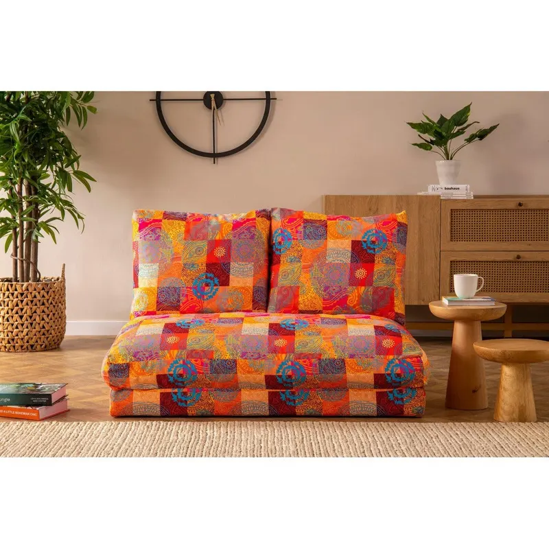 Canapea extensibilă 2 locuri Matilda, Diverse culori, 120x68x26 cm - Multicolor