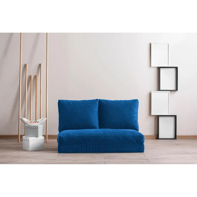 Canapea extensibilă 2 locuri Matilda, Diverse culori, 120x68x26 cm - Albastru