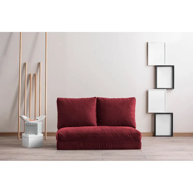 Canapea extensibilă 2 locuri Matilda, Diverse culori, 120x68x26 cm - Bordo