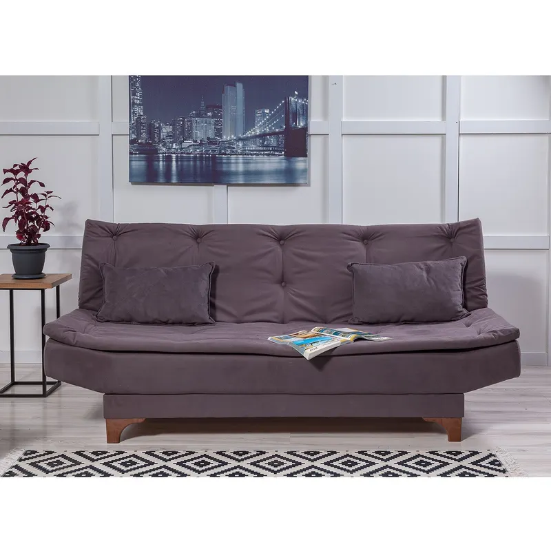 Canapea extensibilă 3 locuri Kelebek, Diverse culori, 190x85x90 cm - Antracit