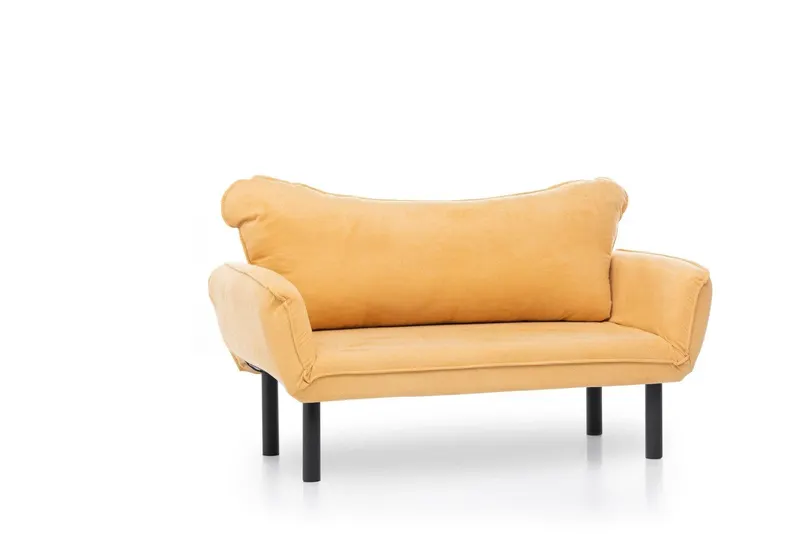 Canapea extensibilă 2 locuri Chatto, Diverse culori, 150x70x75 cm - Muștar