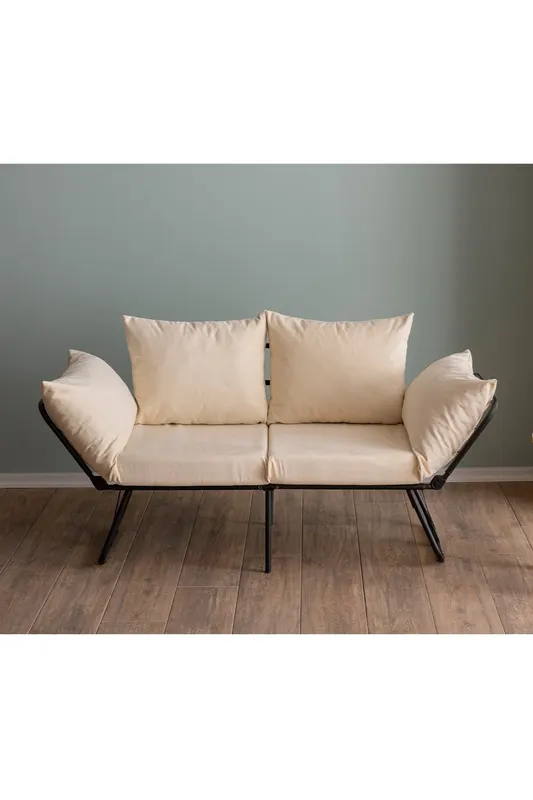 Canapea extensibilă 2 locuri Viper, Crem deschis, 100x42x40 cm - Crem deschis
