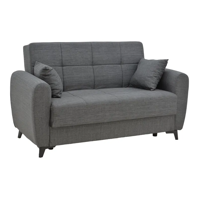 Canapea extensibilă cu depozitare Lincoln, Diverse culori, 165x85x90 cm - Gri închis