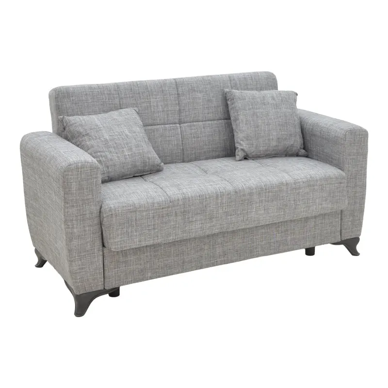 Canapea extensibilă cu depozitare Modesto, Diverse culori, 155x85x80 cm - Gri deschis