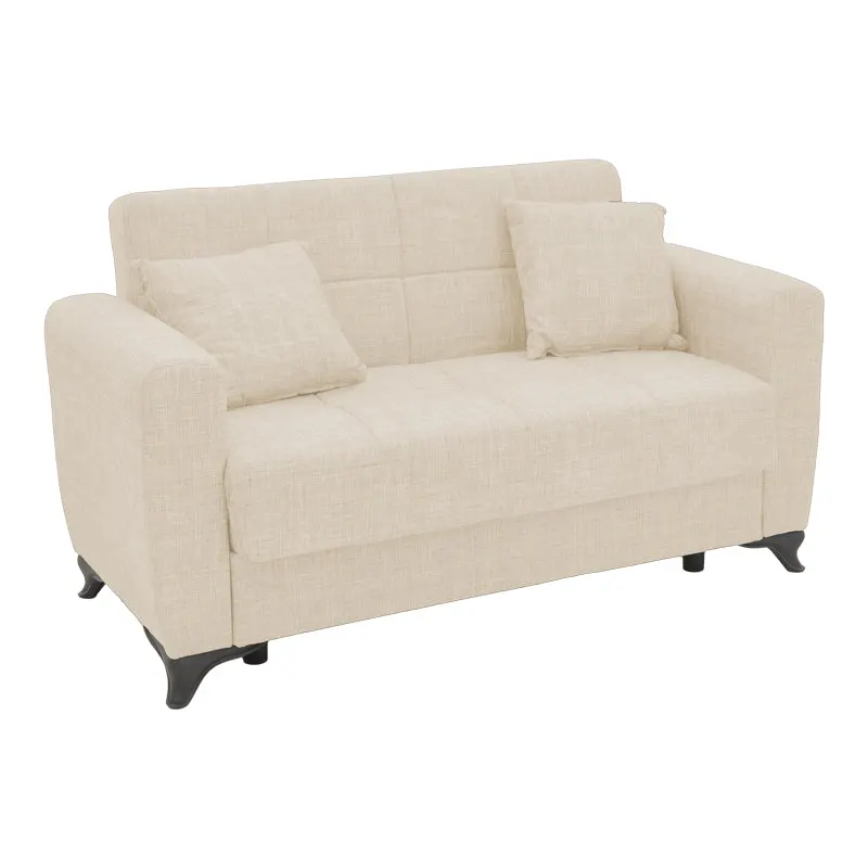 Canapea extensibilă cu depozitare Modesto, Diverse culori, 155x85x80 cm - Bej