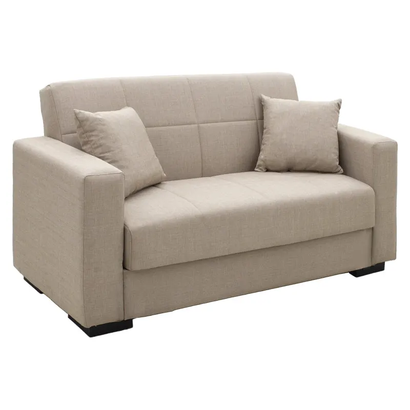 Canapea extensibilă cu depozitare Vox, Diverse culori, 154x82x83 cm - Crem