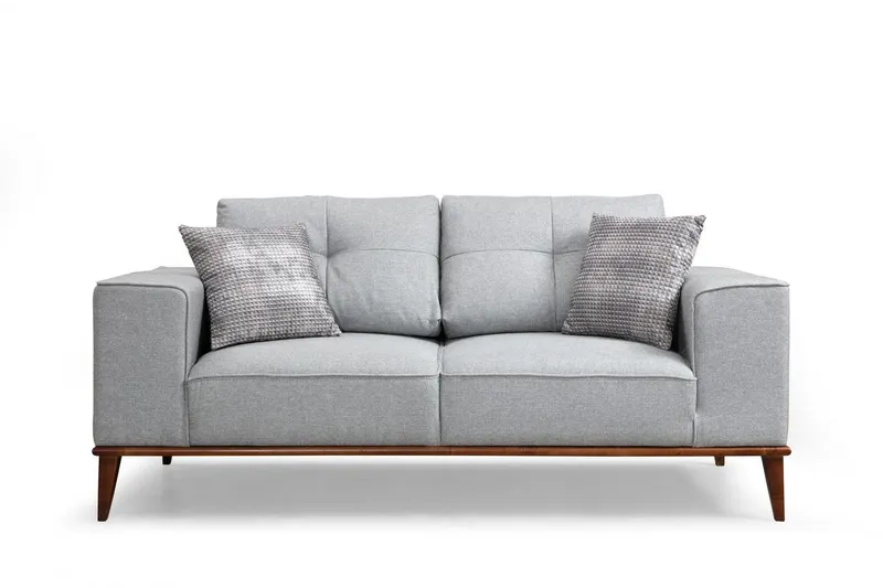 Canapea extensibilă Bellisimo, 2 locuri, Fixă, Gri, 184x85x91 cm - Gri