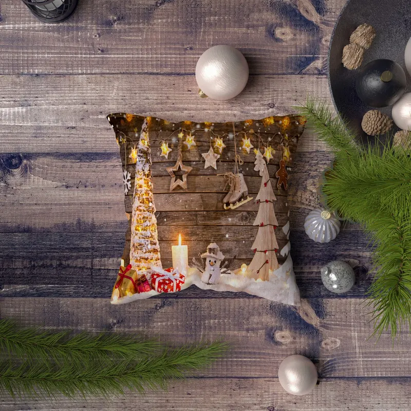 Pernă decorativă NYXMAS105, Multicolor, 43x43 cm - Multicolor