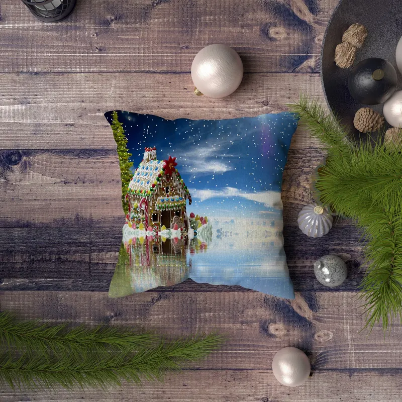 Pernă decorativă NYXMAS035, Multicolor, 43x43 cm - Multicolor